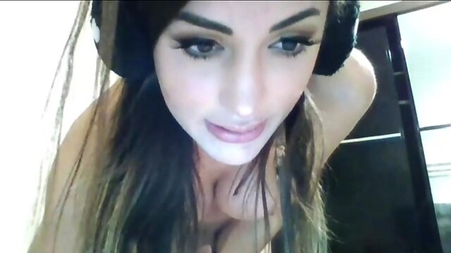 Cute Teenager with a headset