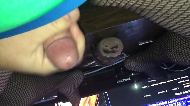 BBC Sissy slut cum training Sisters Victoria Secret Fishnet