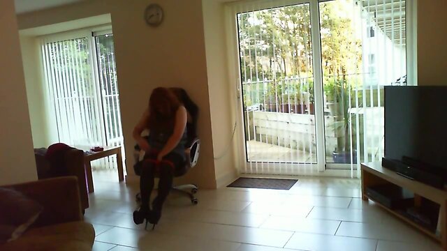 Bound, Gagged and Plugged at the Window: A 30min Nipple Clamp Challenge!