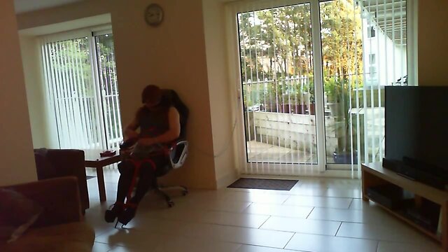 Bound, Gagged and Plugged at the Window: A 30min Nipple Clamp Challenge!