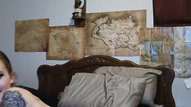 Tattooed redhead femboy gets fucked by daddy