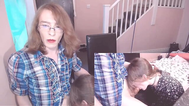Transgender Blowjob Webcam Show - Robyn and Amelia Greene