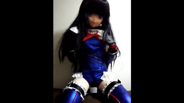 kigurumi PVC suit vibrating