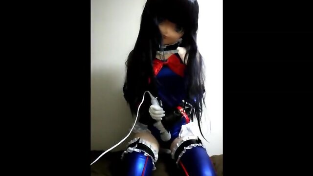 kigurumi PVC suit vibrating