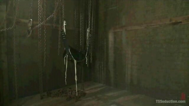 Black Shemale Domme Fucks Slave!