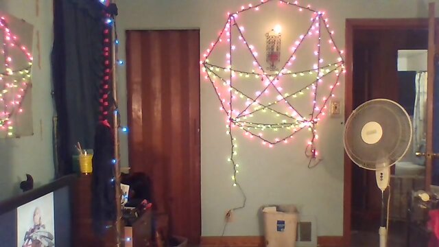 red leather glove smoking