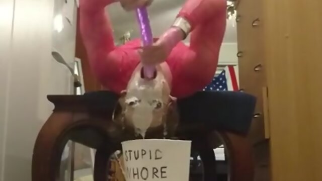 Leather barbie skullfuck