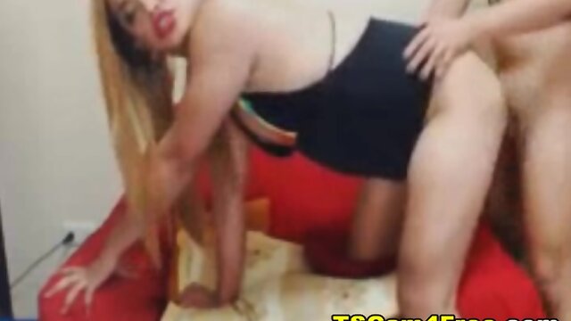 Tranny Couple Hard Ass Rimming and Deep Sucking