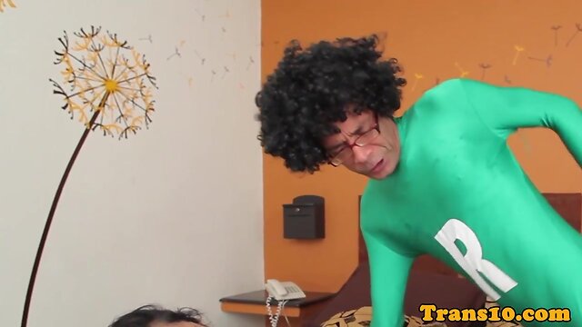 Petite latina transsexual fucked doggystyle
