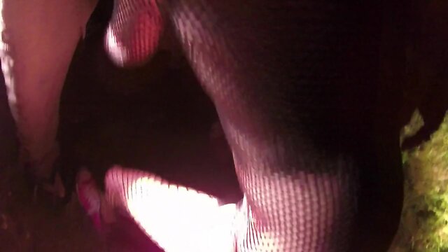 Sissy Mya Swallow fucking outside