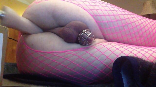 Chastised Trans Hands Free Orgasm