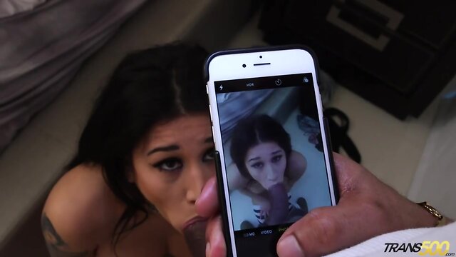 Tranny Pinky cheating her BF with black guy