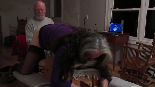 Breaking the bench with dildo and cock