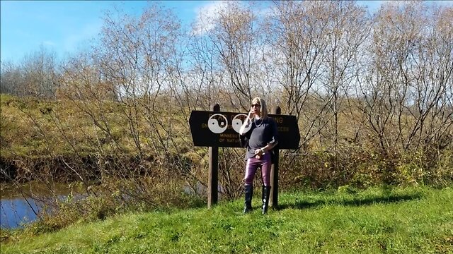 Tammy CD smoking and stroking in public with cum MMMmmm