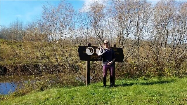 Tammy CD smoking and stroking in public with cum MMMmmm