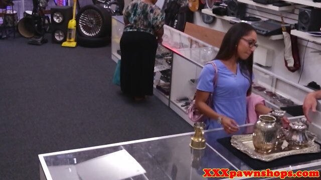 Black spex nurse cocksucks pawnbroker pov