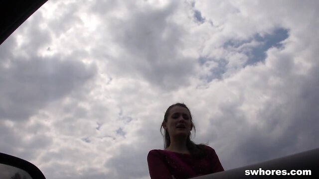 Dirty Cheap street hooker fucked on sideroad Swhores.com
