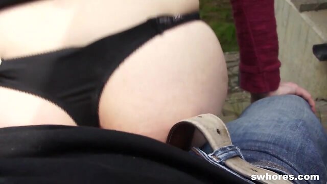 Dirty Cheap street hooker fucked on sideroad Swhores.com