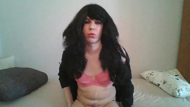 emilie crossdresser cum eating compilation