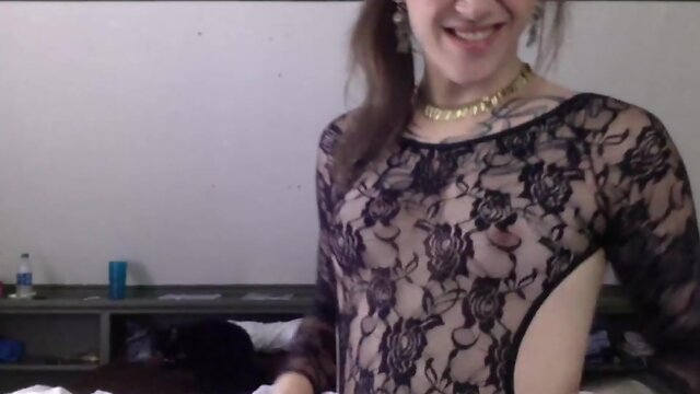 Amateur Shemale Self Facial