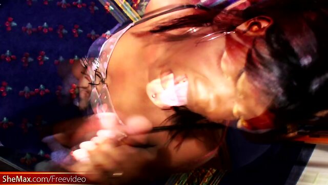 Ebony shemale with big lips sucks on my dick while stroking