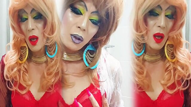 Sissy porn niclo  slut makeup