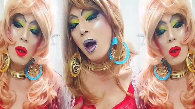 Sissy porn niclo  slut makeup