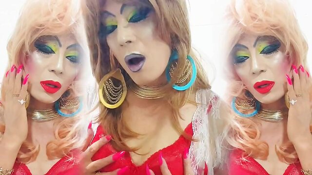 Sissy porn niclo  slut makeup