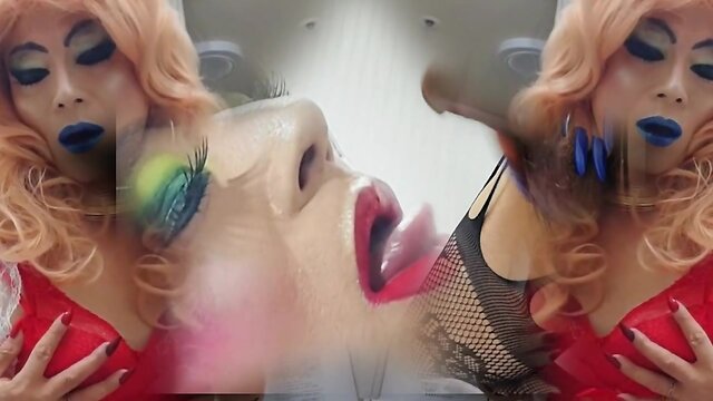 Sissy  niclo  sexy makeup masturbation pornstar