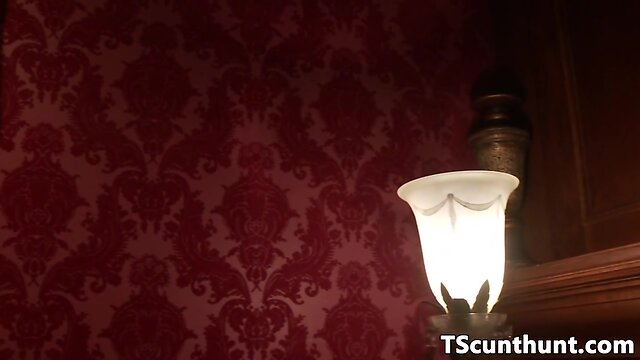 Classy dominant TS creampies servant after bj