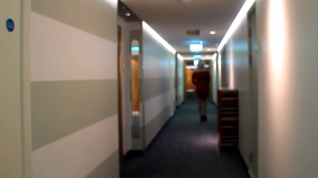 Hotel Hallway Sissy Stroll continues . . .