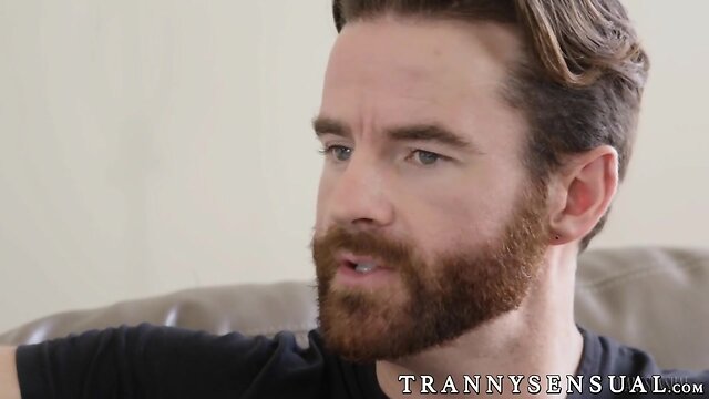 Blonde tbabe Aubrey Kate gets busy with her mans hard on