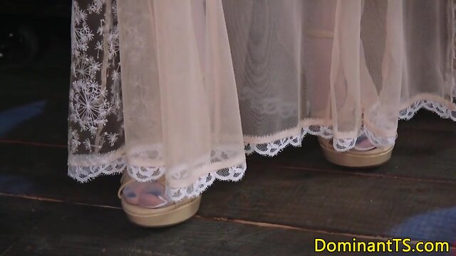 Transgender dom fucks ass and sucks cocks