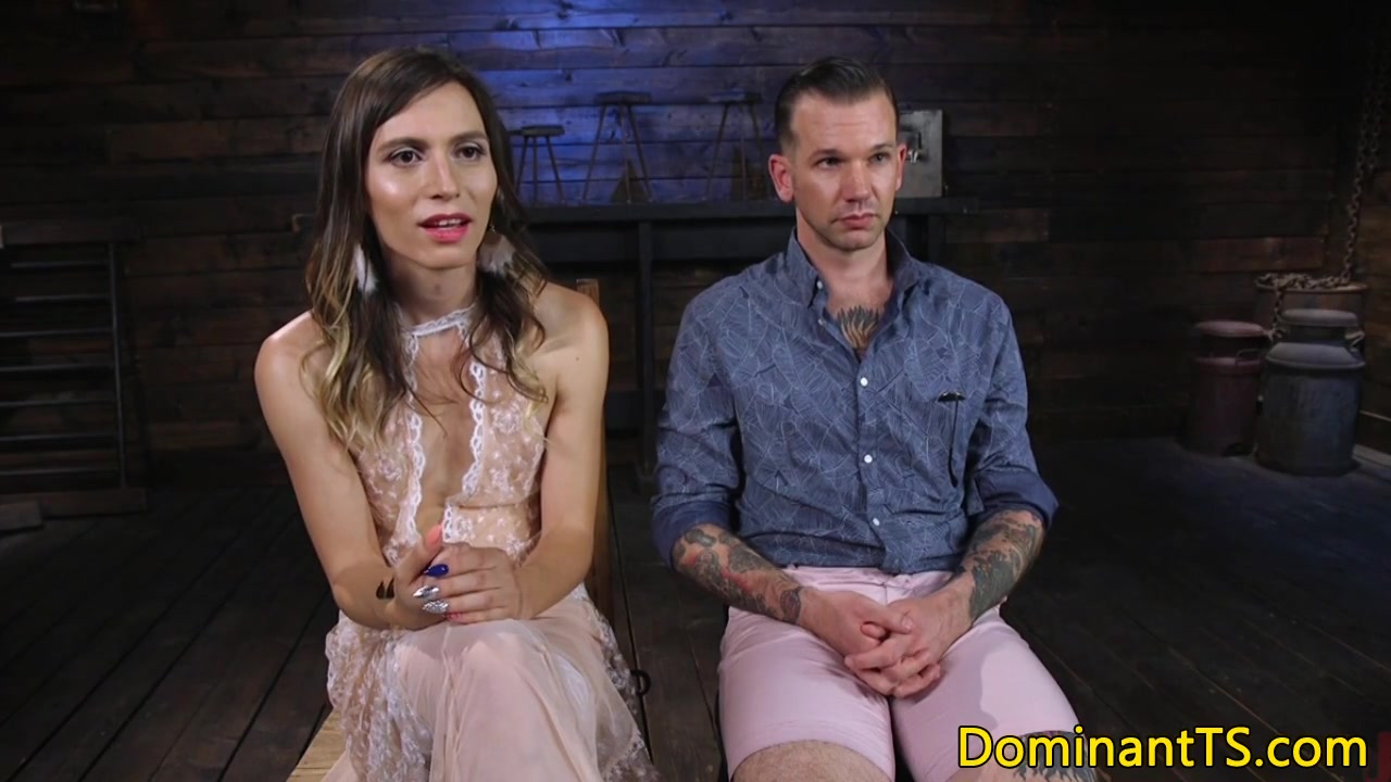 Transgender dom fucks ass and sucks cocks