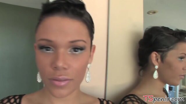 Small titted tranny Crystal