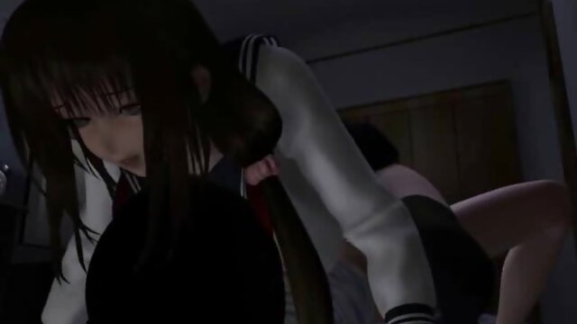 3D Young Futanari Fucks Schoolgirl!