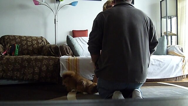 Maggy with Robert on hidden cam