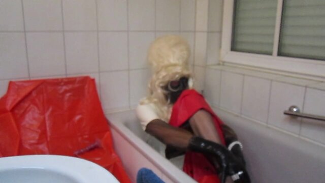 Soaking Up the Sensation: High Heels & Latex in the Shower