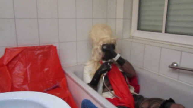 Soaking Up the Sensation: High Heels & Latex in the Shower