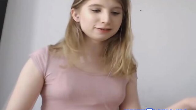 Cute Teen Shemale Spreading Tight Pink Asshole