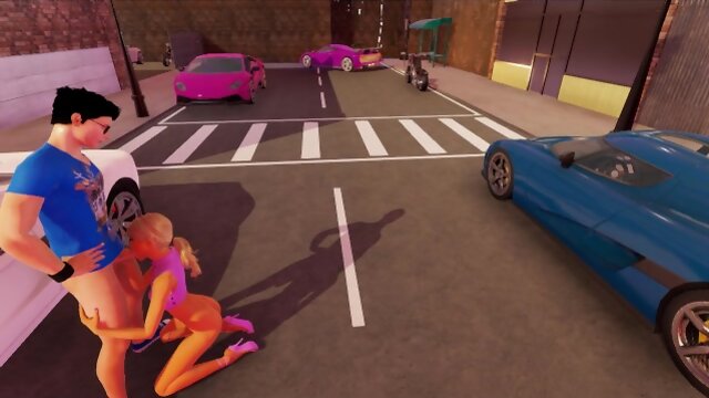 3D Futanari Street Whore