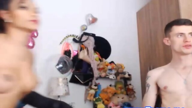 Chesty Ts Feed her BF with her Huge Cock