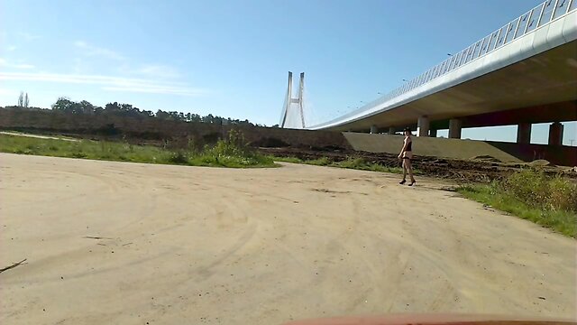 Caught in the Act! Sissy`s Outdoor Adventure by a River