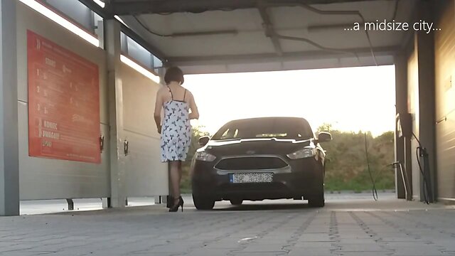 Public Car Wash Outdoor Strip Show