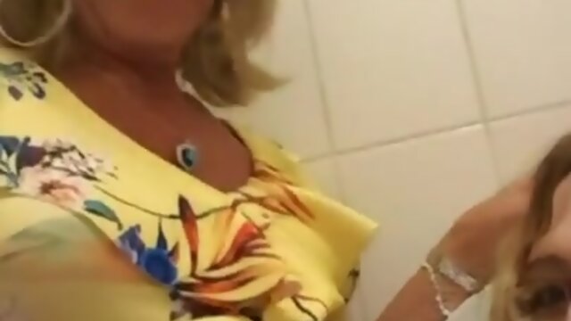 Essex Baby Lisa and Tranny Pauline in the club toilets