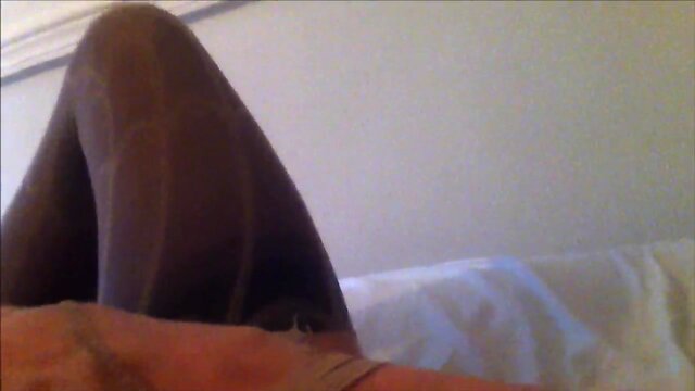 Sticky Tights: Waking Up Eroused to a Solo Masturbation Film by Danni