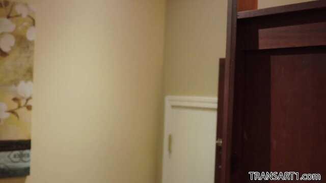TGIRL boss gagging on employee's schlong