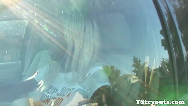 Black casting tv tugging in closeup