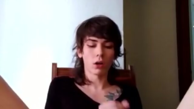 Sultry Skinny Crossdresser on Web Cam