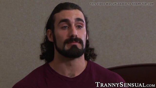 Adorable SHE-MALE Foxxy rammed with stud penis and ejaculation